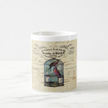 Inséparables victoriens chics français vintages de mugs à café