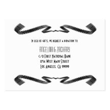 Insertion contemporaine de faire-part de mariage d cartes de visite personnelles