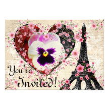 Insertion de photo d'invitation de Parisain