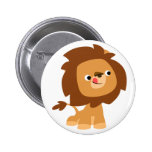 Insigne avide mignon de bouton de lion de bande de