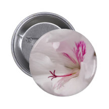 Insigne blanc de bouton de géranium badges
