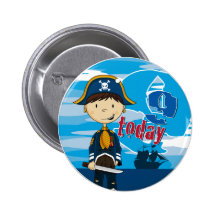 Insigne de bouton d'anniversaire de scène de batea badges avec agrafe