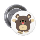 Insigne heureux de bouton d'ours noir de bande des badge