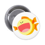 Insigne heureux mignon de bouton de poissons de ba badges publicitaires