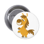 Insigne impétueux de bouton de poney de bande dess badges publicitaires