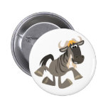 Insigne mignon de bouton de gnou de claquettes de  badges publicitaires