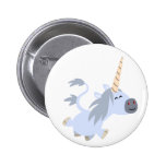 Insigne mignon de bouton de licorne de bande dessi badges publicitaires