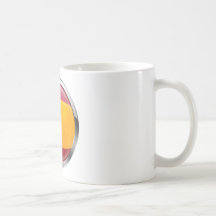 Insigne moderne d'emblème de drapeau de l'Espagne  Mugs