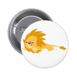 Insigne plein d'entrain mignon de bouton de lion d pin's