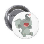 Insigne somnolent mignon de bouton d'éléphant de b badges publicitaires
