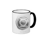 Insignes verts de lanterne tasses à café