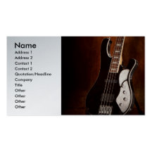 Instrument - guitare - haute ficelée cartes de visite professionnelles