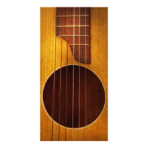 Instrument - guitare - jouons de la musique cartes de vœux avec photo
