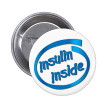 Insuline à l'intérieur pin's