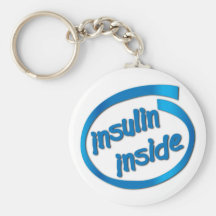 Insuline à l'intérieur porte-clés