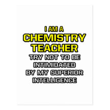 Intelligence supérieure de professeur de chimie… carte postale