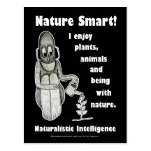 Intelligences multiples - nature Smart Carte Postale