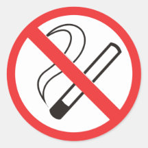 interdiction 6 non-fumeurs autocollants