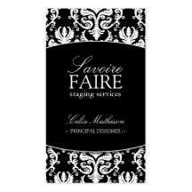 Intérieur concevant des cartes de visite cartes de visite personnelles