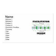 Intérieur de facilitateur (humour de biologie cell modèle de carte de visite