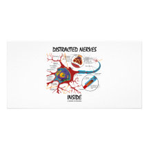 Intérieur distrait de nerfs (synapse) carte avec photo