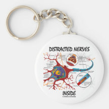 Intérieur distrait de nerfs (synapse) porte-clef