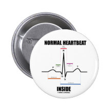 Intérieur normal de battement de coeur (ECG ECG) Badge