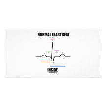 Intérieur normal de battement de coeur (ECG ECG) Cartes Avec Photo