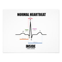 Intérieur normal de battement de coeur (ECG ECG) Faire-part