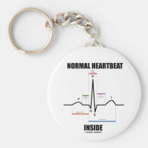 Intérieur normal de battement de coeur (ECG ECG) Porte-clef