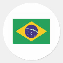 International de DRAPEAU du Brésil Autocollants