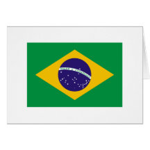 International de DRAPEAU du Brésil Cartes De Vœux
