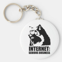 Internet : Affaires sérieuses (T-shirt drôle de lo Porte-clef