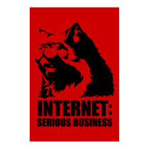 Internet : Affaires sérieuses (T-shirt drôle de lo posters