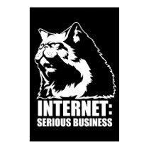 Internet : Affaires sérieuses (T-shirt drôle de lo posters