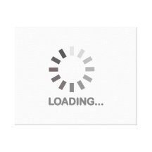 Internet de barre de chargement impression sur toile