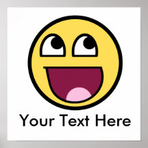 Internet souriant impressionnant Meme Affiche