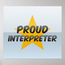 Interprète fier poster