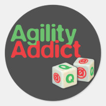 Intoxiqué d'agilité adhésif rond