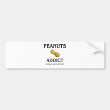 Intoxiqué d'arachides autocollant pour voiture