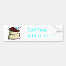 Intoxiqué de café adhésifs pour voiture