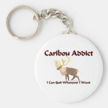 Intoxiqué de caribou porte-clefs