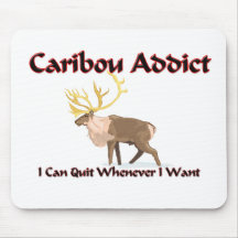 Intoxiqué de caribou tapis de souris