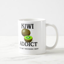 Intoxiqué de kiwi mug à café