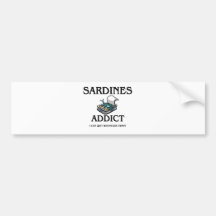 Intoxiqué de sardines autocollants pour voiture