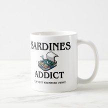 Intoxiqué de sardines mugs à café