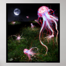 Invasion #6 d'océan : Champs de méduses Posters