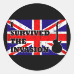 Invasion britannique adhésifs ronds