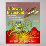 Invasion de bibliothèque ! Affiche de promotion de