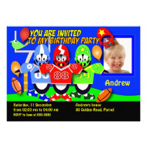 Invitation 028A d'anniversaire : Football américai invitations